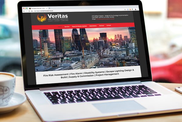 Paul Kirk Design - Veritas Fire Support Services website design & build