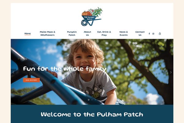 Pulham Patch website design - Paul Kirk Design